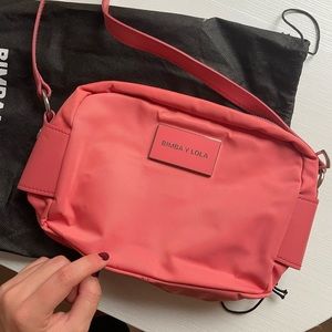 BIMBA Y LOLA PINK CROSS BODY BAG
